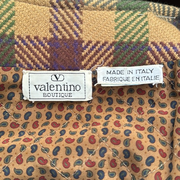 VALENTINO COLLECTIBLE Jacket, Gorgeous VINTAGE, Print Lining. ITALY 1980’s. - Picture 8 of 9